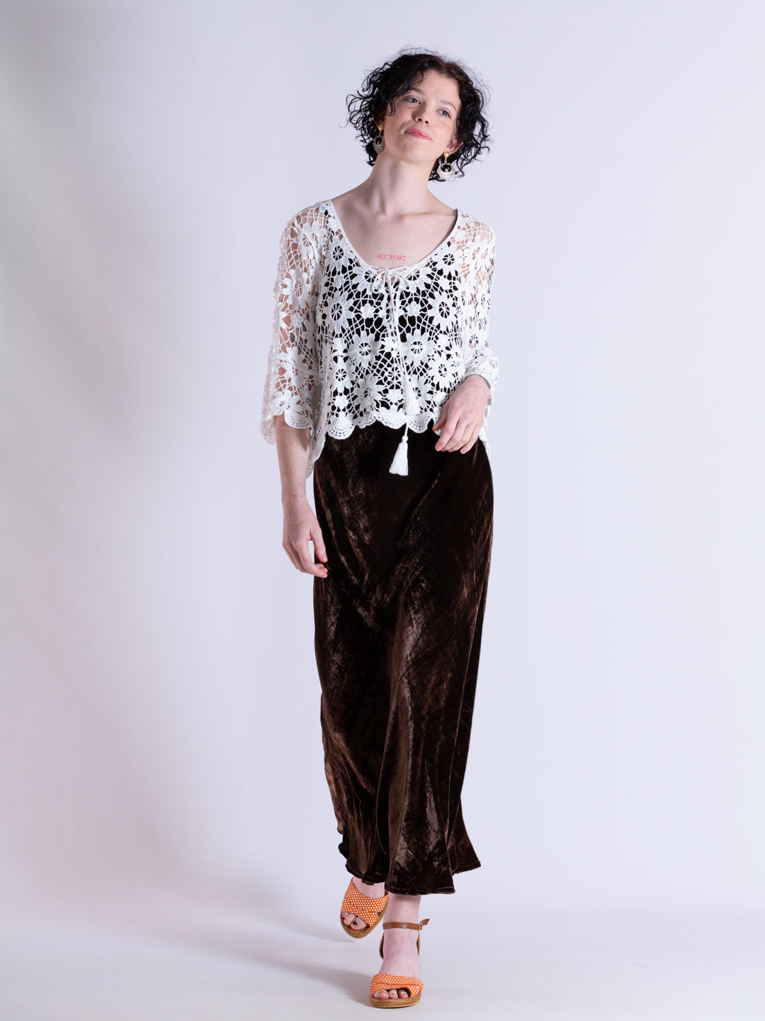 Crochet top white