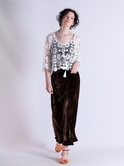 Crochet top white