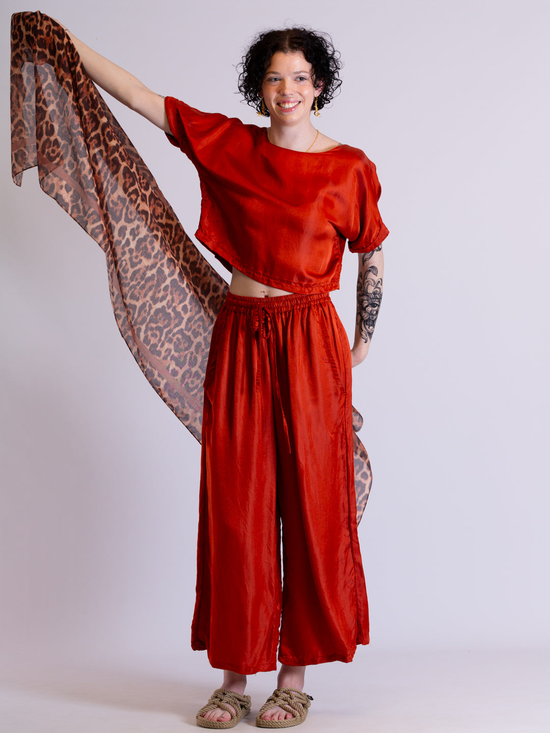 Leopard print shawl/scarf