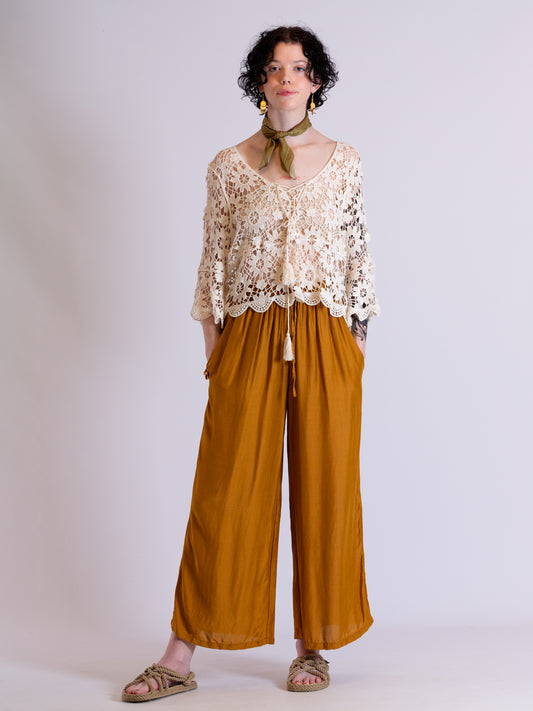 Crochet top cream