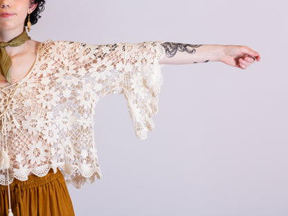 Crochet top cream