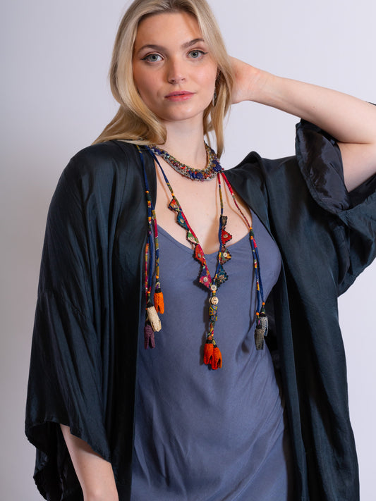 Fabric Lasso Necklace