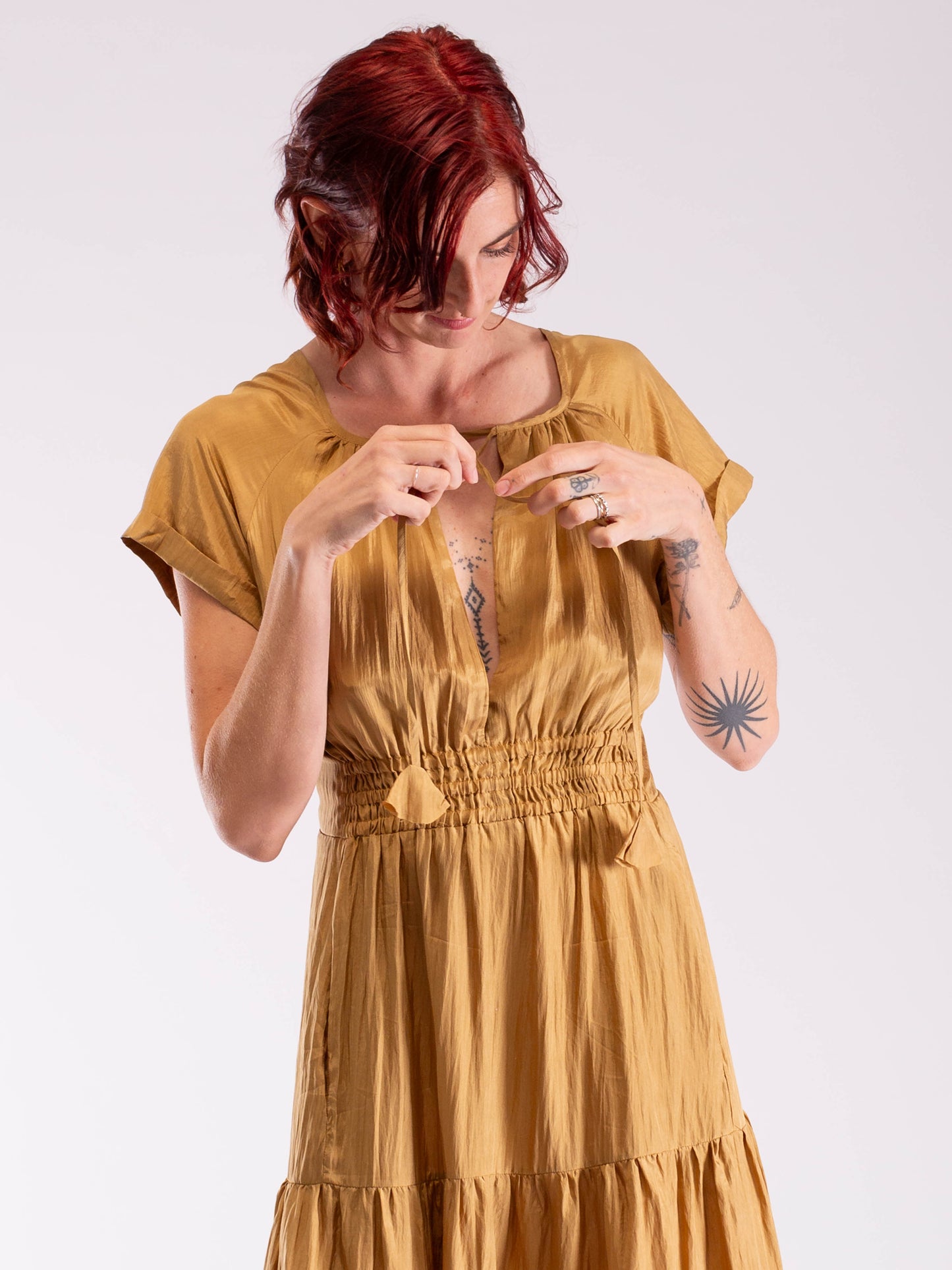 Amber pure silk dress