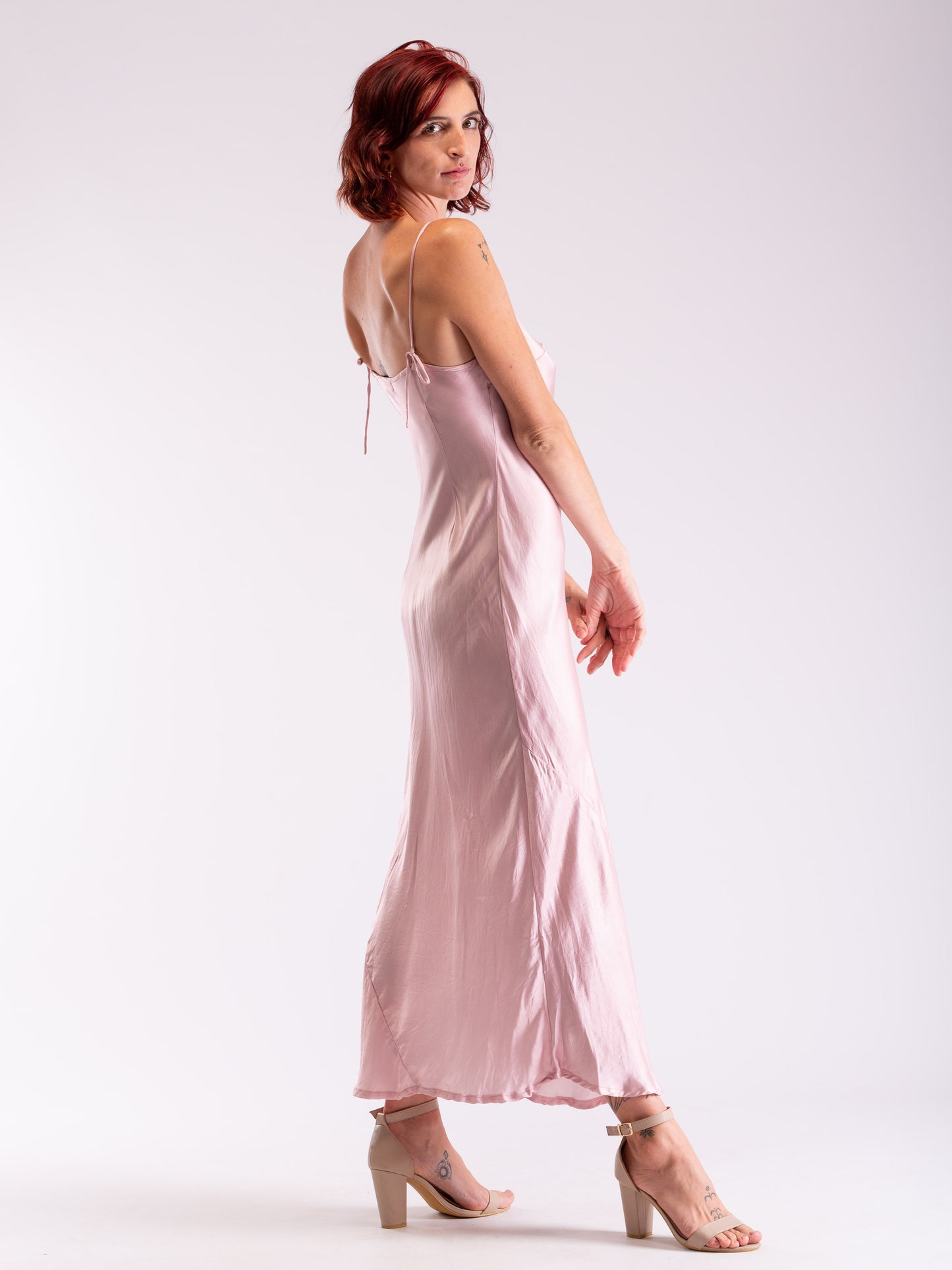 Marilyn Silk Satin Slip Long Shell