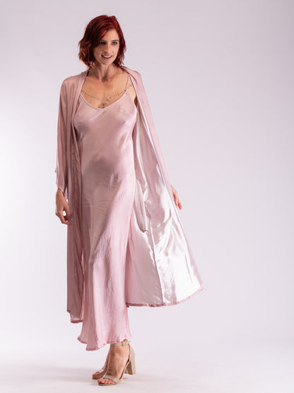 Angel Wings long kimono shell pink
