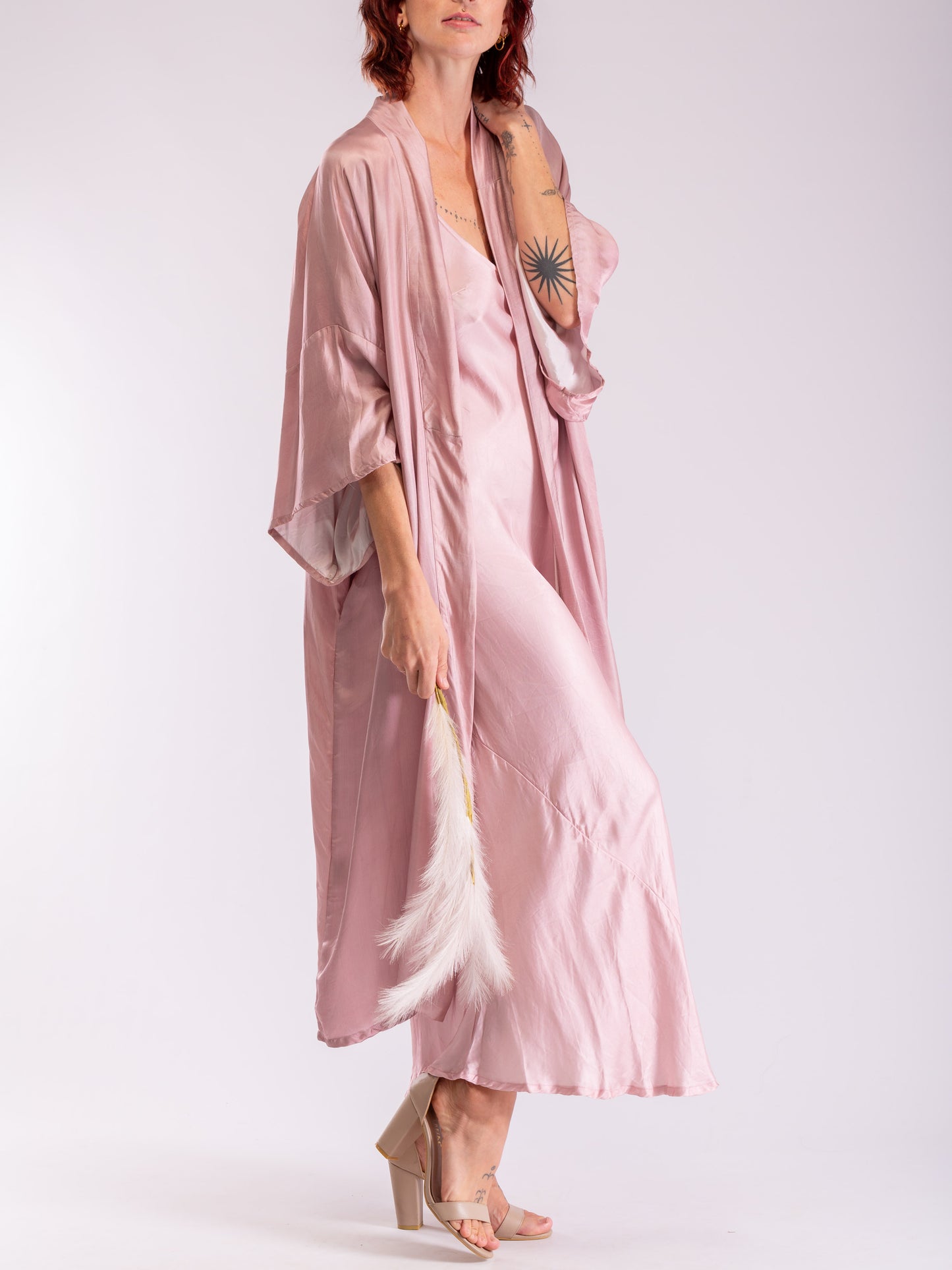 Marilyn Silk Satin Slip Long Shell