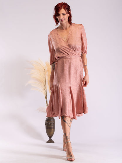 eloise Pink embossed dress