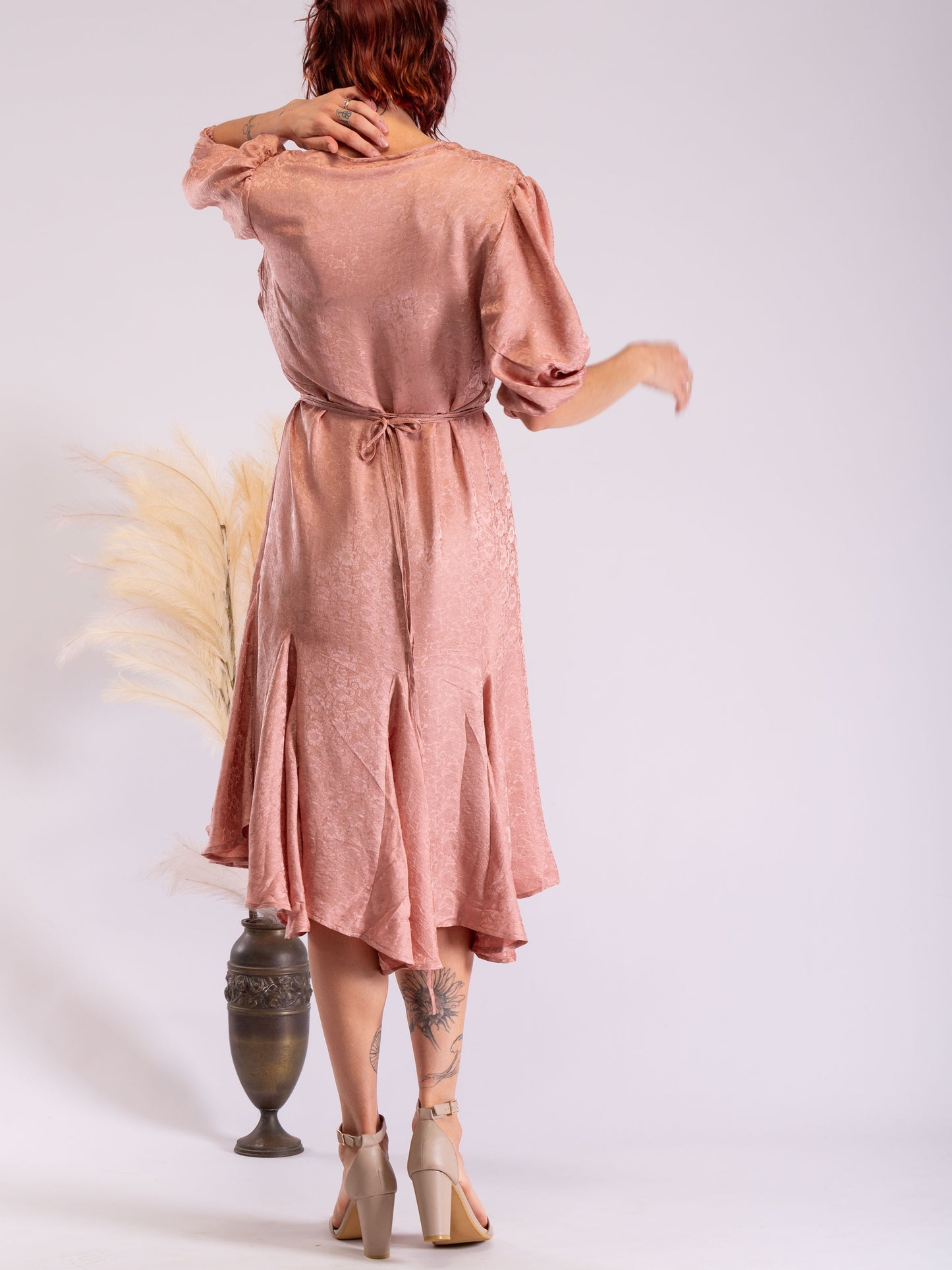 eloise Pink embossed dress