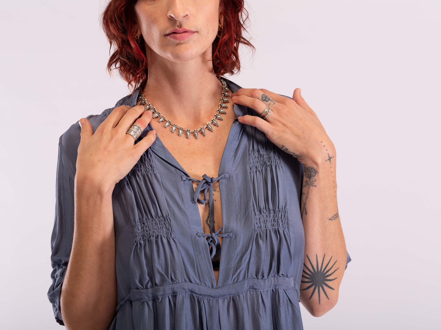 Tear Silver Necklace