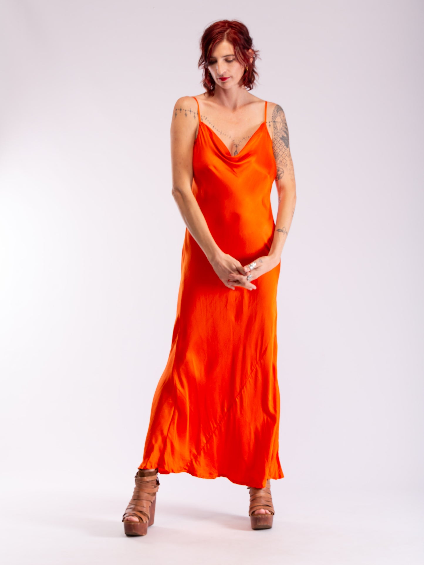 Sophia Cowl Slip Dress assorted colours