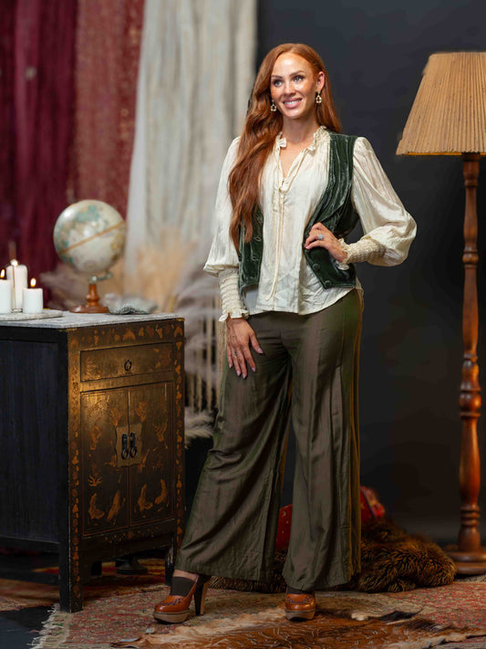 Daisy Silk Shirt – Ivory
