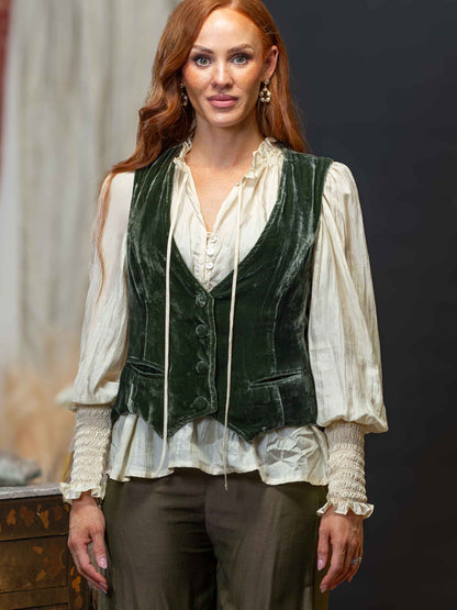 Daisy Silk Shirt – Ivory