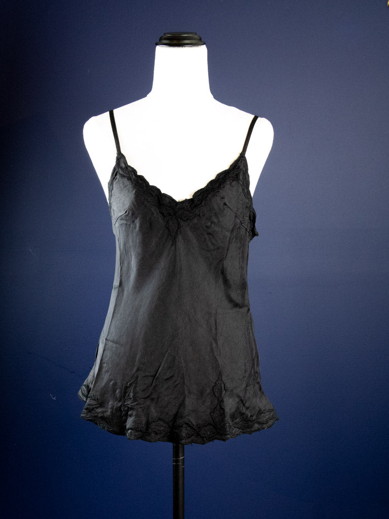 Marilyn Luxe Silk Satin Cami Black