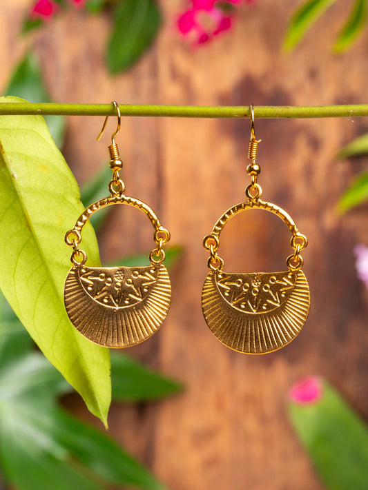 Labyrinth Gold Earrings