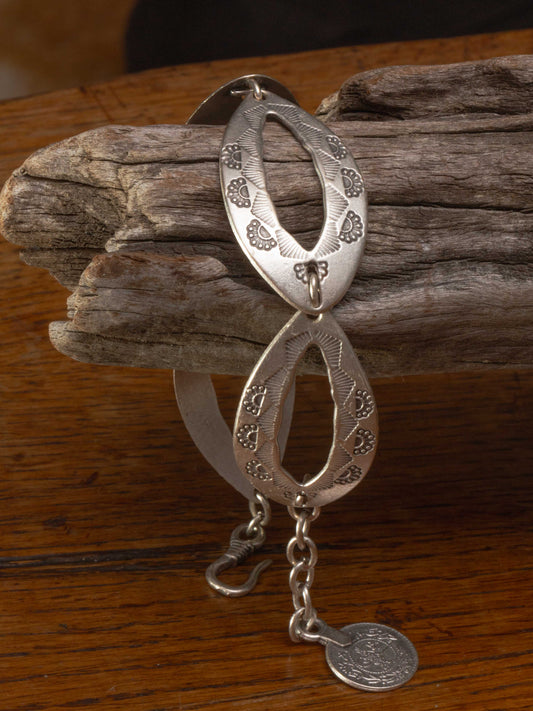 silver bracelet

