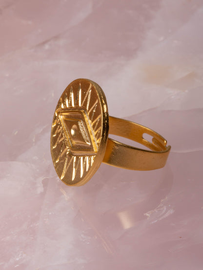 Diamond Eye Ring Gold