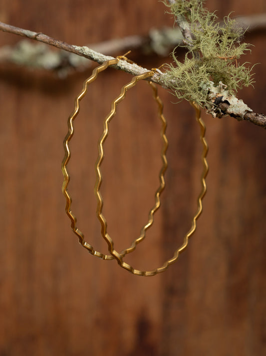 Gold Maximus Hoops