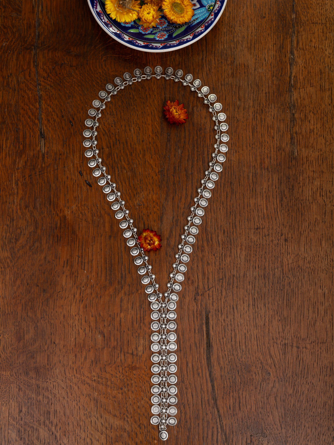 Spiral Sun Tie Necklace