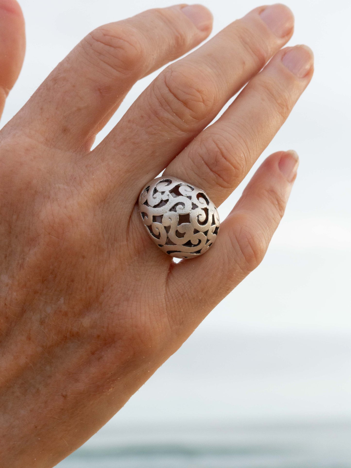 Scrolled Bubble Ring