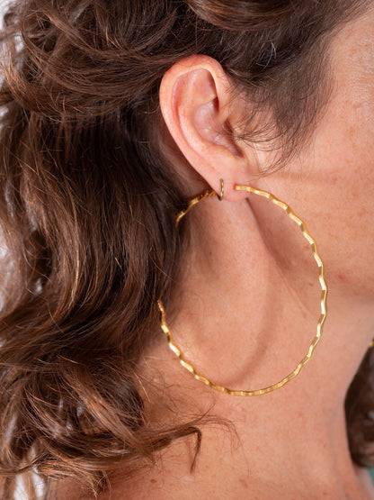Gold Maximus Hoops