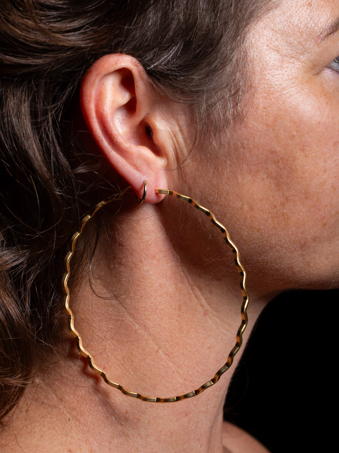 Gold Maximus Hoops