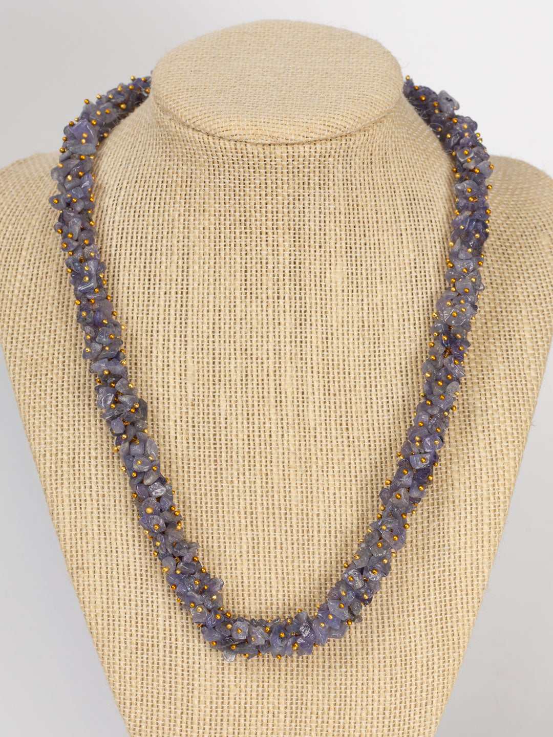 Tanzanite & Gold Accent Necklace