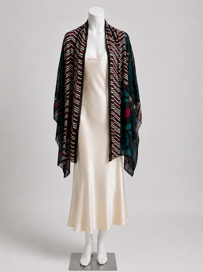 Little Girl Found Silk Crepe Kimono - Artemis