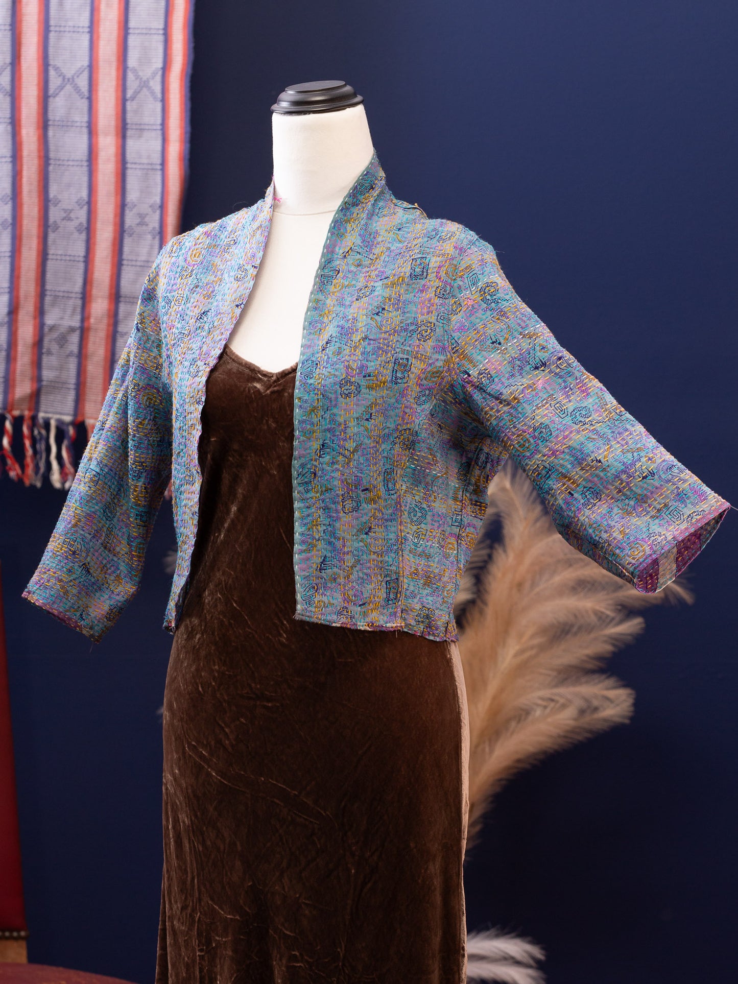 Boho Silk Chic Jacket. Lilac madness Size 8