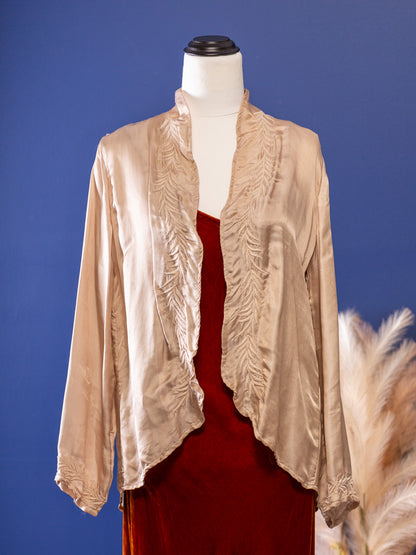 Audrey Silk Satin Jacket