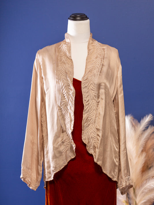 Audrey Silk Satin Jacket