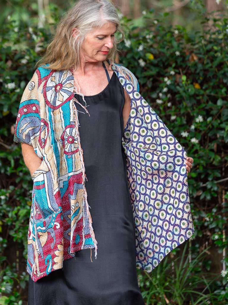 reversible Jacket silk kimono