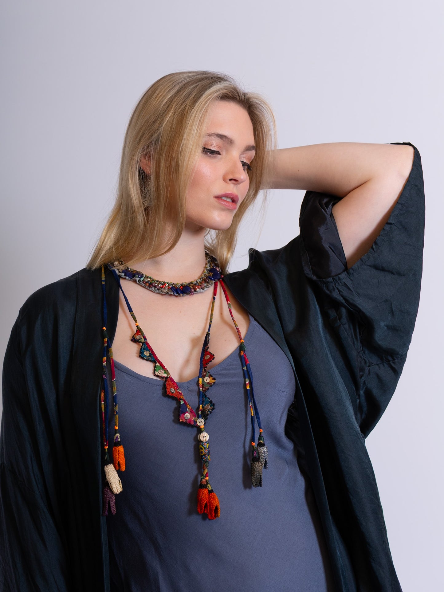 Fabric Lasso Necklace