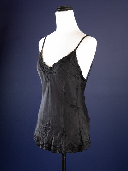 Marilyn Luxe Silk Satin Cami Black