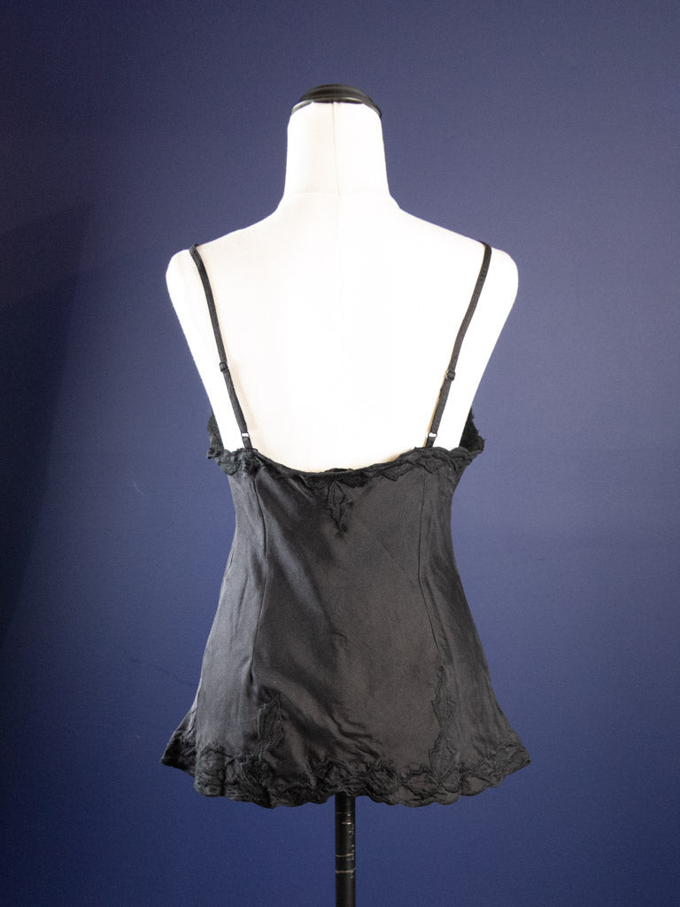 Marilyn Luxe Silk Satin Cami Black