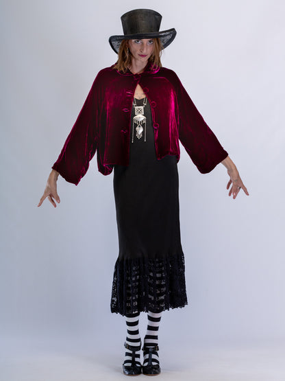 Pip Cropped Silk Velvet Jacket