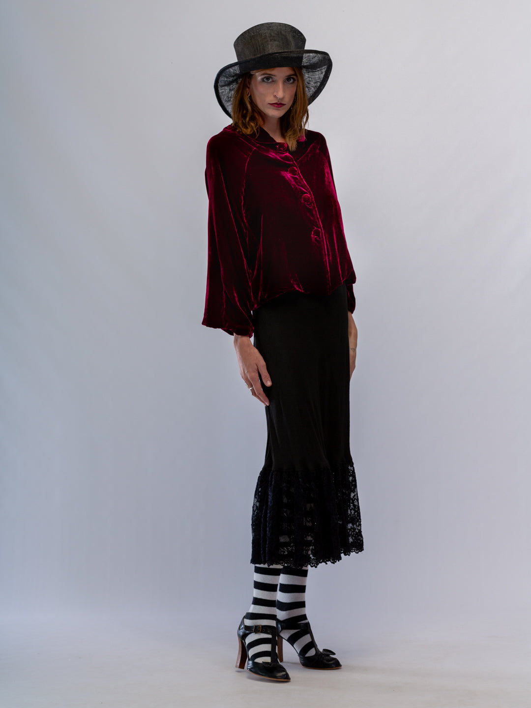 Pip Cropped Silk Velvet Jacket