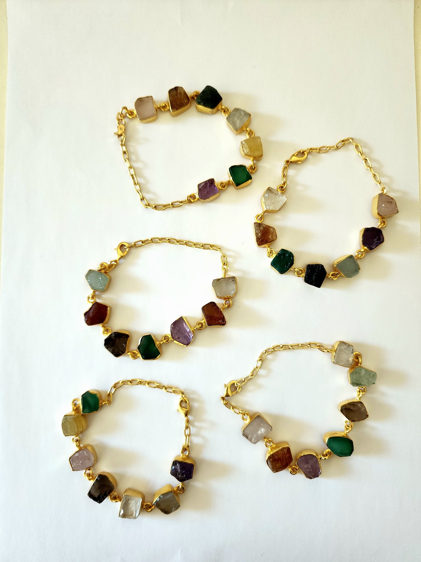 Raw Cut Crystal Bracelet