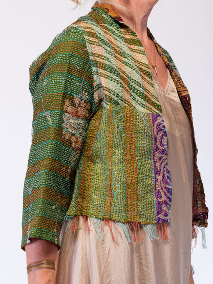 Boho Chic Jacket. Beatnik Botanical. Size 12
