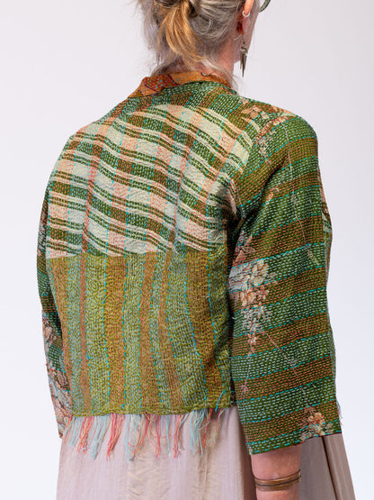 Boho Chic Jacket. Beatnik Botanical. Size 12