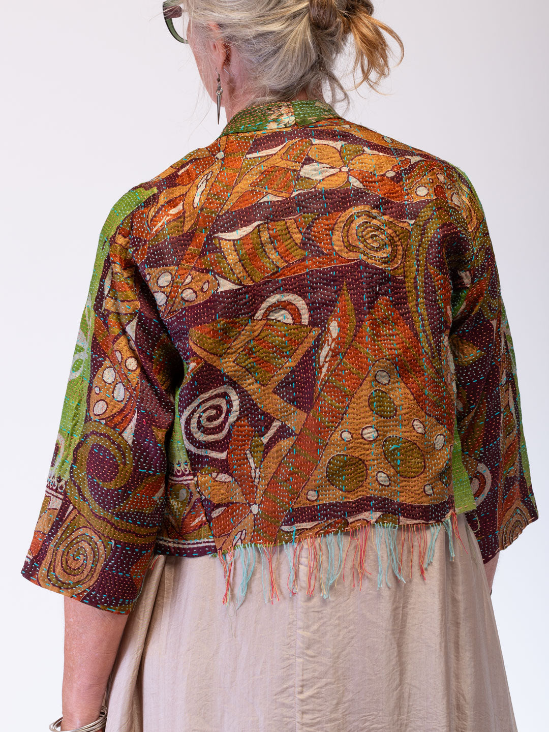 Boho Chic Jacket. Beatnik Botanical. Size 12