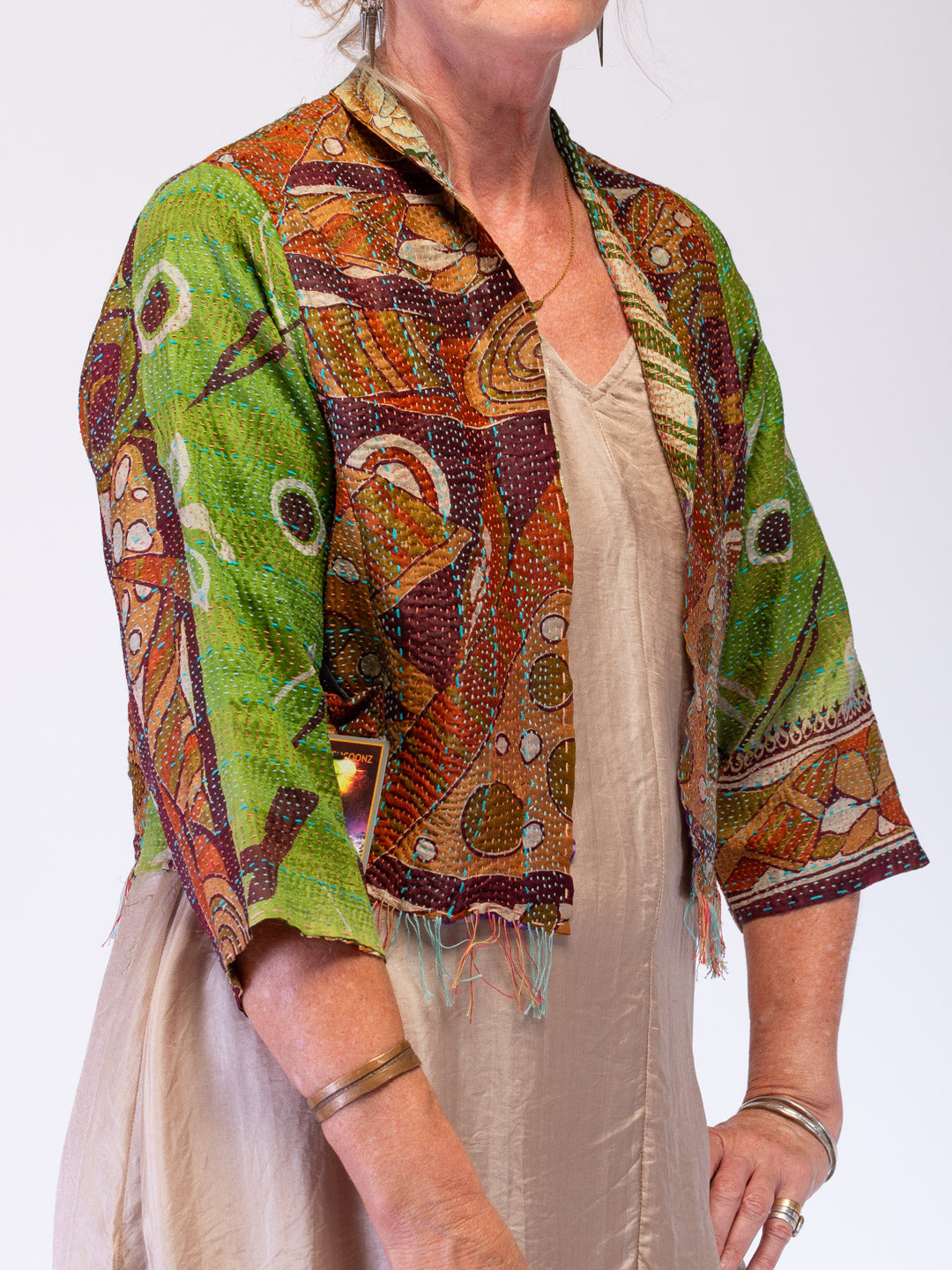 Boho Chic Jacket. Beatnik Botanical. Size 12