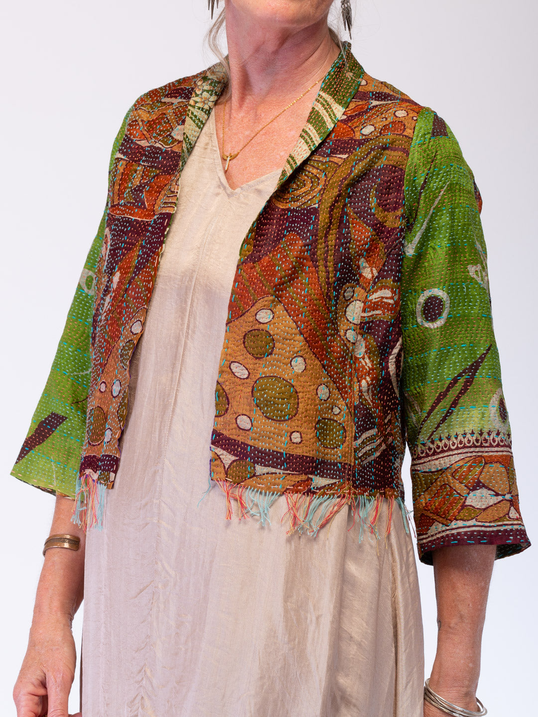 Boho Chic Jacket. Beatnik Botanical. Size 12