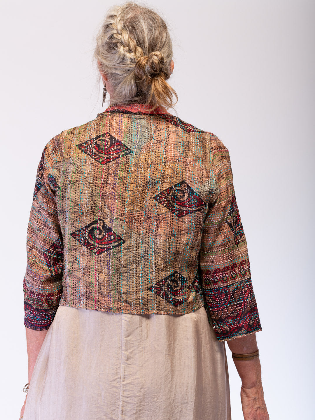 Boho Silk Chic Jacket. Stay True. Size 12