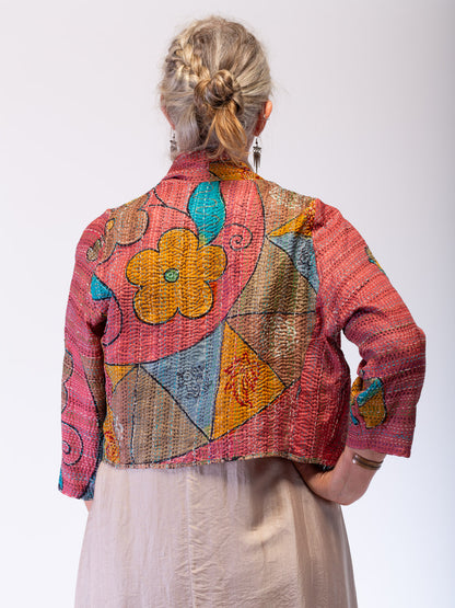 Boho Silk Chic Jacket. Stay True. Size 12