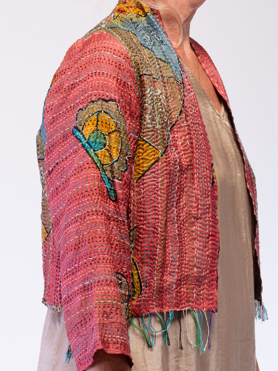 Boho Silk Chic Jacket. Stay True. Size 12