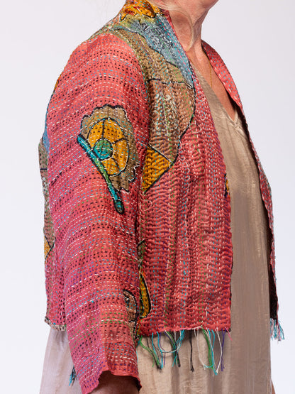 Boho Silk Chic Jacket. Stay True. Size 12