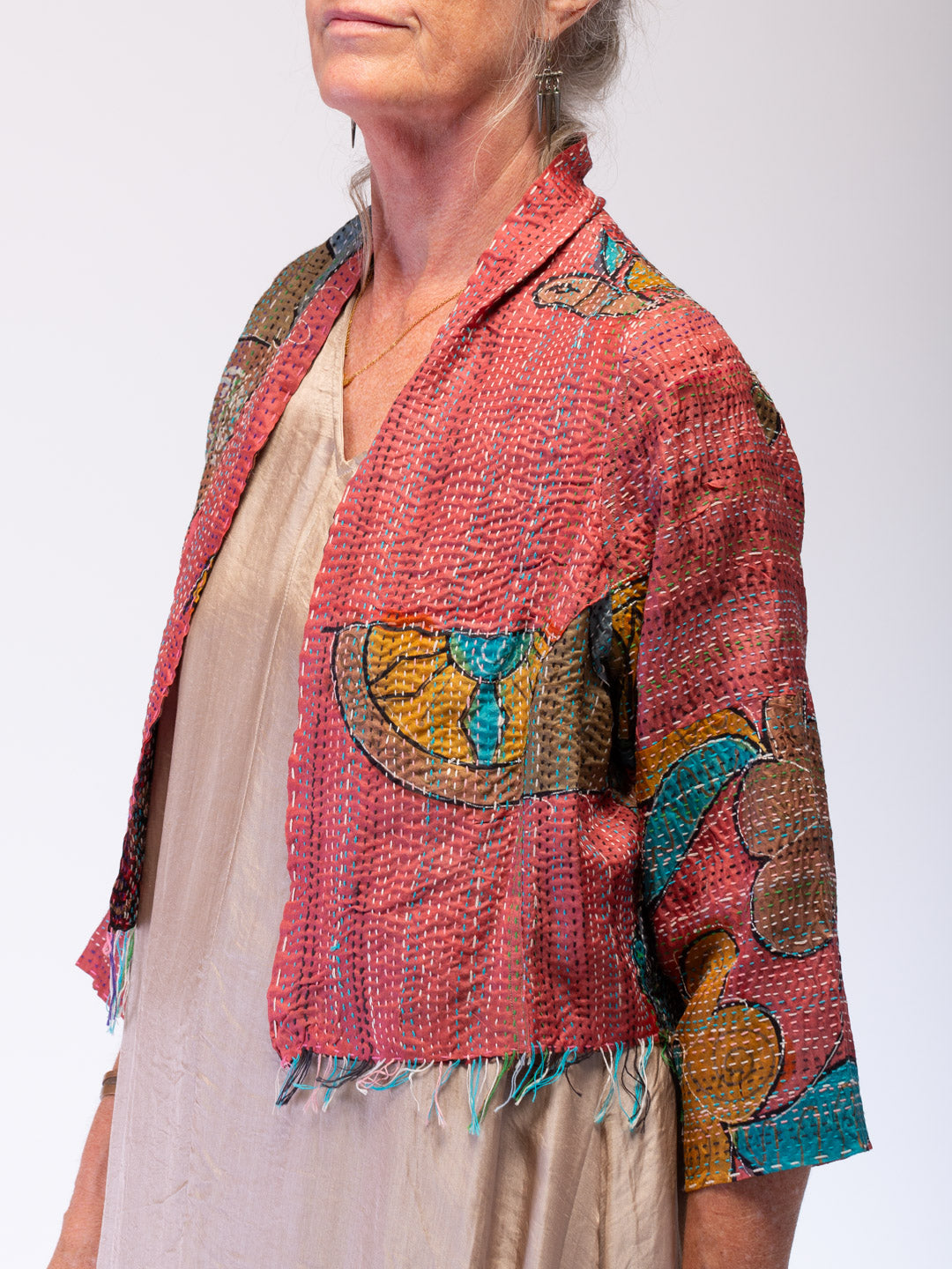 Boho Silk Chic Jacket. Stay True. Size 12