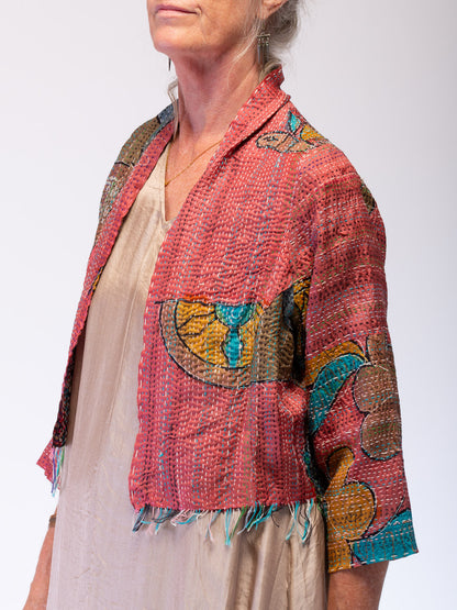 Boho Silk Chic Jacket. Stay True. Size 12