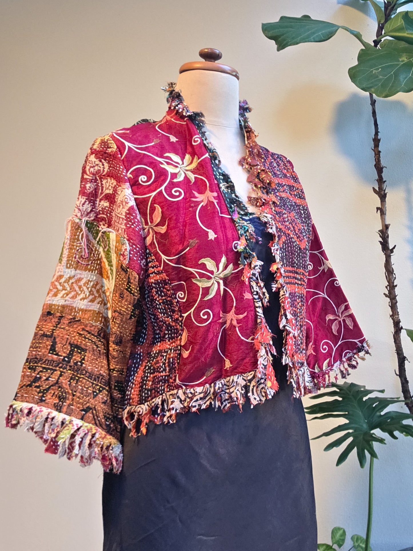 Posh & Patch Silk Collage Jacket Portside Size 14