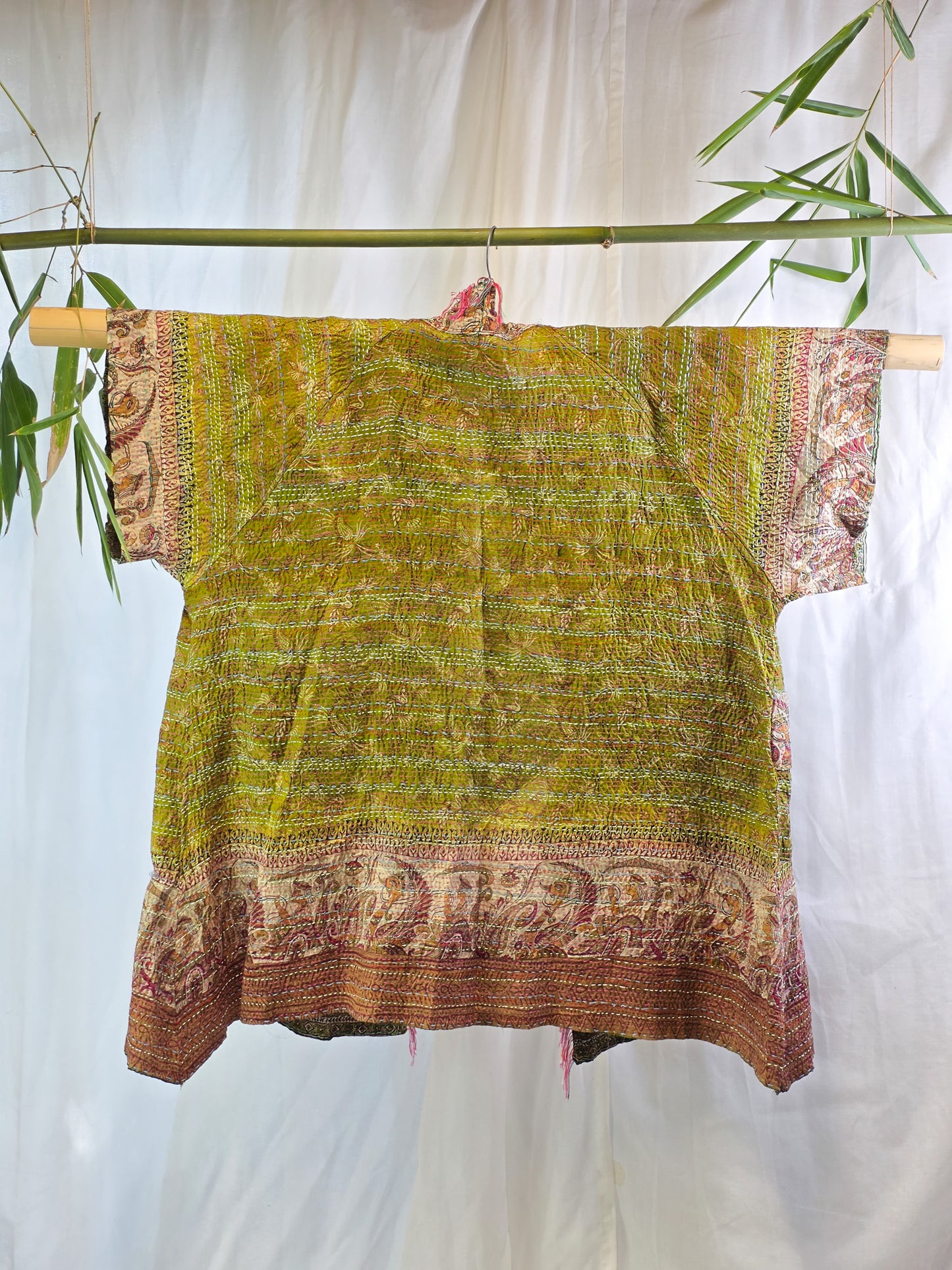 Flidais — Reversible Silk Kantha Kimono
